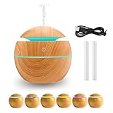 Humidificador Bebes - Difusor Aceites Esenciales - Humidificador Ultrasónico Para Mejorar Mocos Tos y Reducir el Estrés - Ultra Silencioso - 7 Colores Led - Función Aromaterapia - 200 ML.