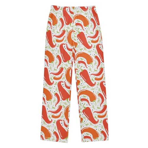 Red Chilli Boys Long Pants Soft Trousers Elastic Waist Kids Lounge Bottoms with Pockets S-XL