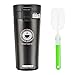 Vaso Termico Café Termo Taza Botella Taza Coche Acero Inoxidable Café Agua Thermos Frascos Termo Cafe Hermetico (Negro)