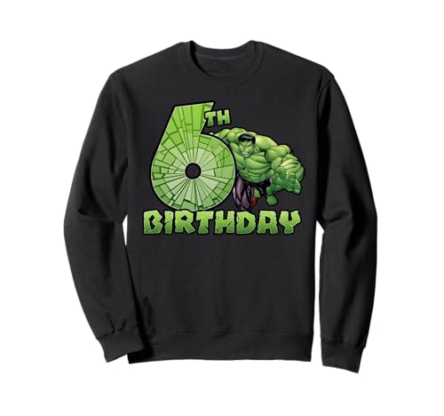 Sweatshirt Hulk 6 ans Marvel Avengers pull anniversaire coton