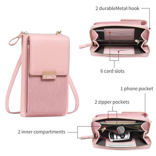 Leather Crossbody Bags Small Cell Phone Bag for Women with Adjustable Strap2