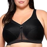 Glamorise Femme Magiclift Maintien Actif Sans Armature #1005 Soutien Gorge, Noir, 125E EU