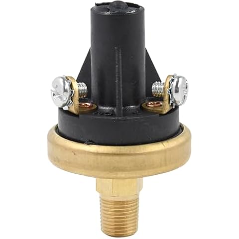 Mizoneparts Adjustable Pressure Switch N/O 1/8-27NPT Replace for Hobbs 76575-4 765754, Honeywell M4006-4, CAT 4D-4785 2Y-4439, Pressure Switch Set at 4 PSI Highest to 7PSI Cover