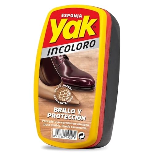 Yak esponja para calzado brillo inmediato incolora...
