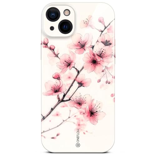 Coque iPhone 14 fleurs pour protéger l'appareil photo des rayures sans l'alourdir