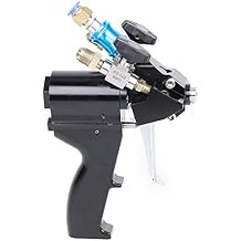 PU Foam Spray Gun 35Mpa P2 Black Air Purge Spray Gun, Portable Polyurethane Air Purge Self Cleaning for Tank Pouring Panel House Spraying Container Spraying US Stock
