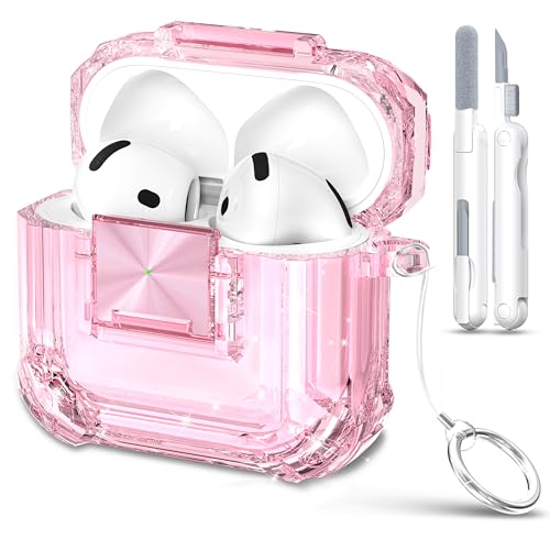Évitez la perte de vos écouteurs avec le verrou de sécurité Airpods 4 rose