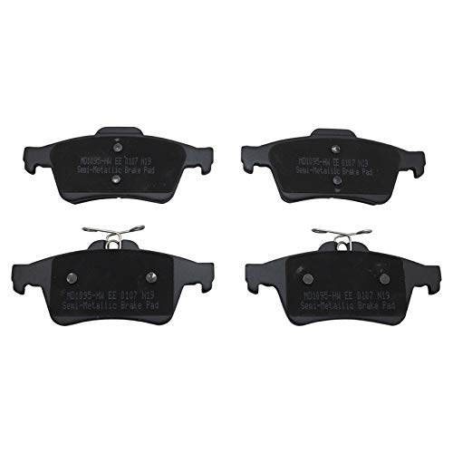 Image of TRQ Rear Semi Metallic Brake Pad and Rotor Set | For 2006-2013 Mazda 3 2.0L