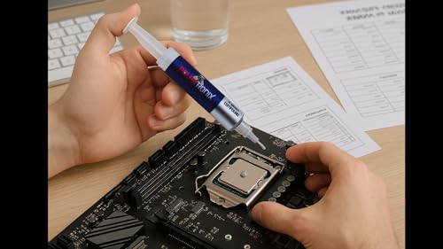 Image of Thermal Paste for Computer CPU GPU Laptop 12.8W /mk Made in USA 4 Gram High Thermal Conductivity - Non Corrosive /Non-Conductive All Processor