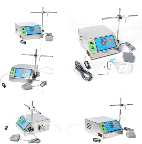 Máquina llenadora de Botellas Digital con Pantalla LCD, Velocidad Ajustable hasta 650 ml/min y Pedal para dispensar líquidos con precisión en Laboratorios, farmacias y Uso doméstico.