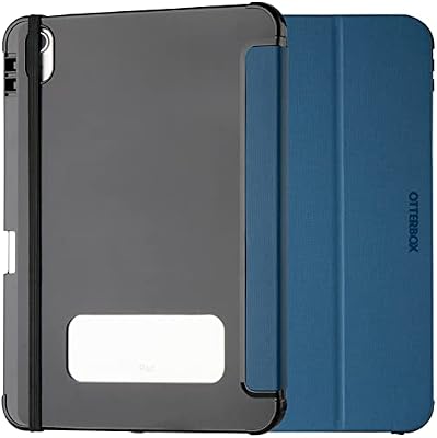 Funda OtterBox React Folio para iPad 10.ª Gen 2022, 11.ª Gen 2025 (A16), A Prueba de Caídas y Golpes, con Tapa Folio, Testeada con los Estándares Militares, Azul