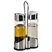 Produktbild Kesper Essig- & Öl- Menage Set, aus Glas/Edelstahl, 11 x 5,5 cm, Höhe 21,5 cm