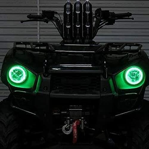 SNORKELYOURATV SYA Angel Eyes LED Halo Accent Light Kit | Compatible with Kawasaki Brute Force 300 | ATV Accessories | Blue