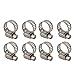 ANKROYU 50Pcs 304 Stainless Steel Hose Clamps Heavy Duty Adjustable Fuel Line Clamps for Automotive Marine Industrial Plumbing Applications (13-19)