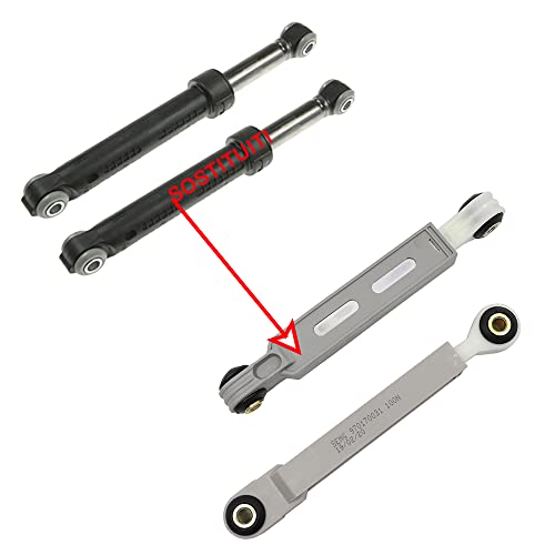 Marel Shop® - Ammortizzatori 2 Pz Per Lavatrice Compatibile Con Smeg 100N Foro 8Mm Per Modelli: Slb1600, Awg345, Eko600, K16Ax, Lb5012Da1, Lbe1000X2, 