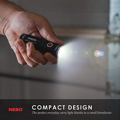 Edisonbright Nebo 6907 Swyvel 1000 Lumen Usb Rechargeable Rotating Head Led Flashlight/Worklight, Rechargeable Li-Ion Battery Usb Charger Bundle #TOP3