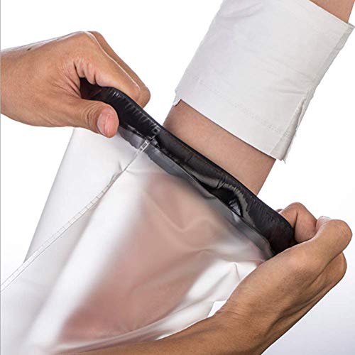 Knee Shower Cover, Adult Waterproof TPU Shower & Bath Bandage and Cast Protector for Knee Watertight Protection to Broken Knee Wound, Burns 100% Reusable(Black) - Thumbnail 7