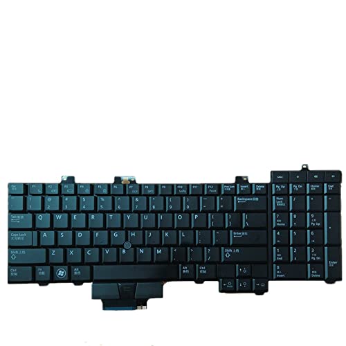 Clavier pour Dell Precision M6500 noir pièce de rechange PC portable disposition US