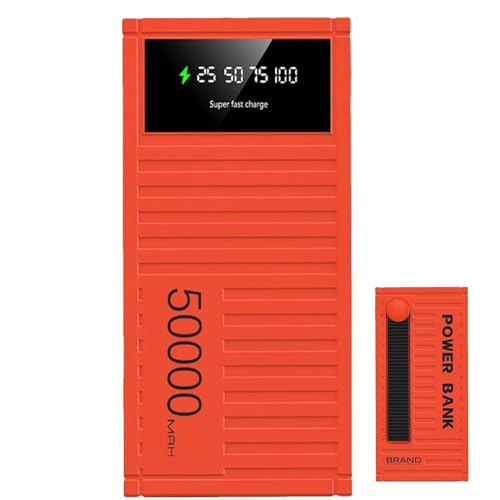 Banco de energía móvil: Carga Rápida De 50.000 MAh, Cargador Portátil | Power Bank Móvil De Carga Rápida, Cargador Compacto Para Teléfono De Alta Capacidad Con Pantalla LED, Energy Bank P