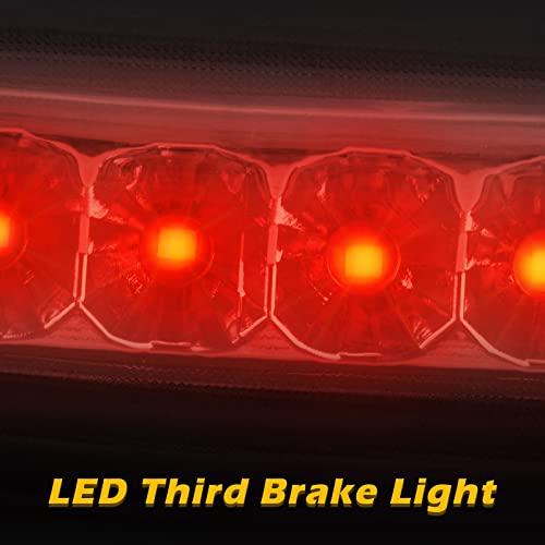 Amsprac 3Rd Brake Light, Led Third Brake Light Trunk Light,High Mount 3Rd Brake Light Assembly,Rear Center Tail Light For Cadillac Dts 2006-2011,53 Led Bulbs,Red Lens #TOP2