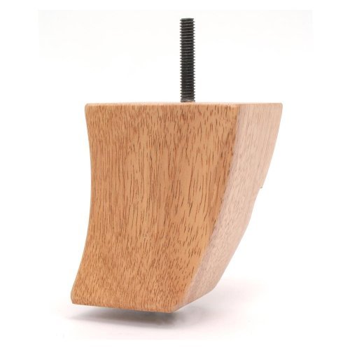 Leg Daddy 3 3/4 Inch Danish Finish Square Tapered Curved Sofa Leg, Set of 4, Model: 404HMR04N, Tools & Outdoor Store