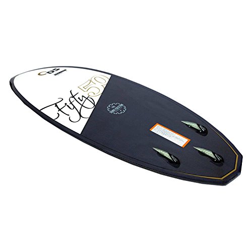 Driftsun Fifty50 Wakesurf Board - 4' 9" Carbon Fiber Skim Style Wake Surfboard, Fins Included - Thumbnail 4