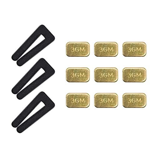 NA 3 Set Ceiling Fan Blade Balancing Kits 3G Metal Self-Adhesive Weight Blocks Black Fan Balancing Clips for Ceiling Fan Weight Balancing