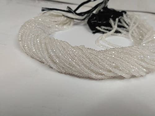 Perles en cristal de quartz rondelles facettées 3mm fil pierre naturelle LKBEADS