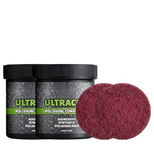 Image of All-in-One Surface Restoration Polish with Pad, 2026 New Furniture Surface Polishing and Multi-Surface Scratch Remover Compound for Leather Wood Marble Countertop Cookware, 2 pcs