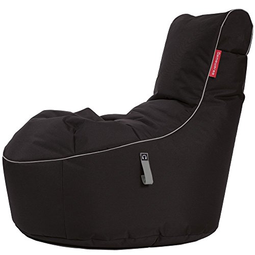 GAMEWAREZ Cosmic Lightning 2.0 Sitzsack – Gaming-Sitzsack mit Rückenlehne zum Zocken, praktische Seitentasche zur… – Bild 4