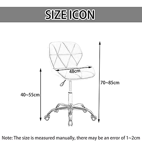 Assise en cuir de haute densité pour tabouret ergonomique noir - 8