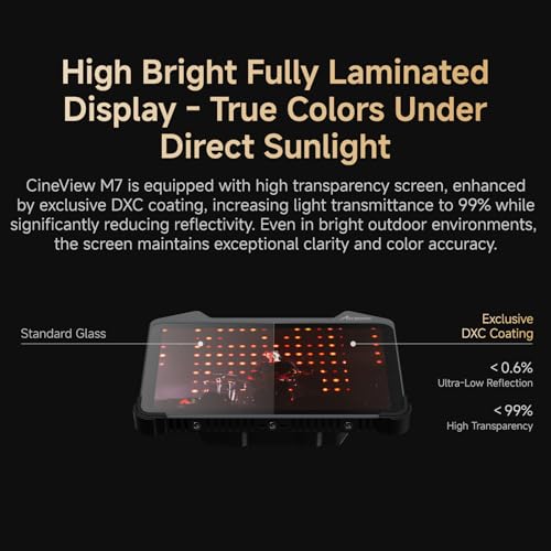 Image of Accsoon CineView M7 7 inch Camera Field Monitor 1000nit 1920x1080 FHD IPS Touch Screen with 3D LUT 4K HDMI&SDI in /Out