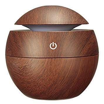 Nishaj Wooden Humidifier Mini Ultrasonic USB Aroma Diffuser, Air Diffuser Air Purifier humidifier for bedroom (Wooden)
