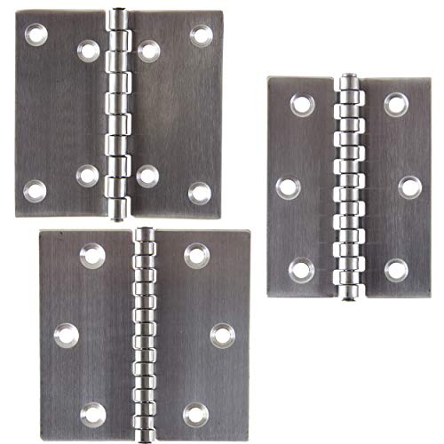 Preisvergleich Produktbild OPIOL QUALITY / Scharnier 80x80 mm (4 Stück) / Edelstahl A2 / Scharniere / Türscharniere / Türband / Beschlag / Inox / Edelstahlscharniere