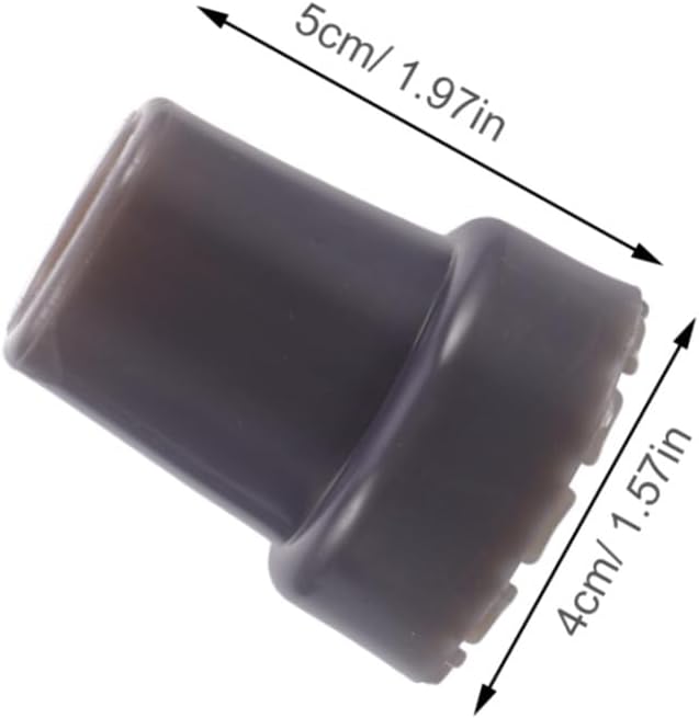 VOSAREA 12pcs Rubber Cane Tips Replacement for Walking Sticks and Crutches with 22mm Inner Diameter, Heavy Duty Anti-Slip Grip and Noise Reduction, for Nursing Home and Hospital Use