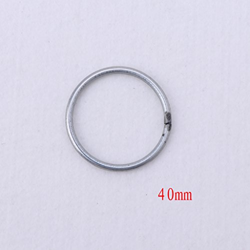 Ruinaier - Anillo redondo de metal para colgar en la pared (macramé, artesanía, parte de inicio, DIY) 40