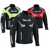 PROFIRST Motorbike Men’s Riding jacket Motorcycle Jacket for Men Waterproof CE Approved Jacket...