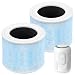 4-in-1 Air Filter Compatible with Momcozy Nursery Air Purifier, H13 True HEPA Filter with Activated Carbon, 2 Pack