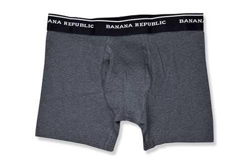 Banana Republic Mens Organic Cotton Blend Elastic Waistband 5 Pack Boxers Briefs,2
