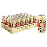 Birra Ichnusa Non Filtrata, Cassa con 24 Lattine 24 da 44cl, Birra Lager Non Filtrata a Bassa Fermentazione, Gusto Morbido, Corposa ed Equilibrata, Gradazione 5,0% Vol