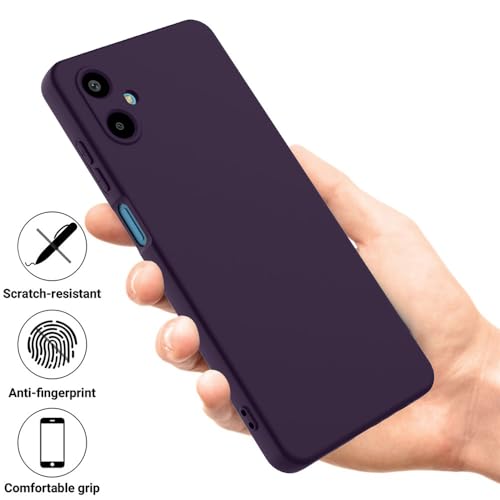 Image of Back Cover for Samsung Galaxy F06 5G / M06 5G | Full Camera Protection | Premium Liquid Silicon Case | Flexible Bumper Case for Samsung Galaxy F06 5G / M06 5G (Purple)