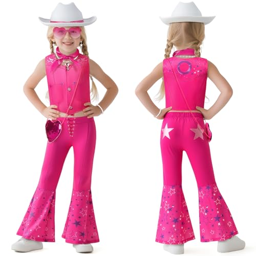 Disfraz Cowgirl Niñas Rosa para Fiesta y Halloween miniatura 5