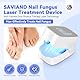 Saviland Nagelpilz Laser Gerät Zeitmessgerät: Nagelpilz Behandlung Schnell Intensiv, 470nm Blau & 905nm Infrarotlicht, Wiederaufladbares Kalte Laser Therapie Nagelreinigungs und Pflegegerät