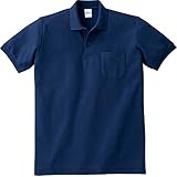 （プリントスター）Printstar T/Cポロシャツ半袖（ポケット付）5.8oz 【形態安定・UVカット】 ネイビー M