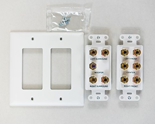 On-Q Legrand - OnQ 5.1 Theater Connection Kit, Home Theater Strap and Cable Access Strap for Surround Sound, Subwoofer, or Multi Room Woofer, White, 1 Count, F9008WHV1 by On-Q - Image 2
