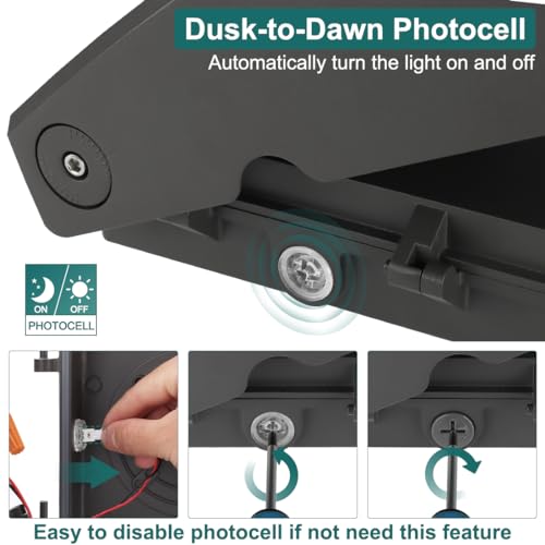 Full Cutoff LED Wall Pack Light with Dusk-to-Dawn Photocell, 60W by kadision - Used condition - Image 2