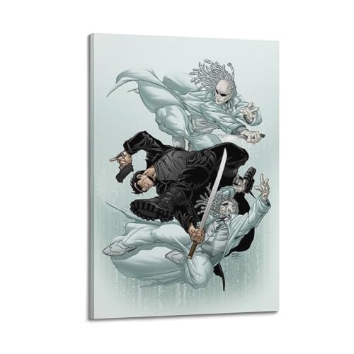 ZPAUEHFB Póster decorativo de la película The Matrix, lienzo para pared e impresión artística moderna para decoración de dormitorio familiar, 60 x 90 cm