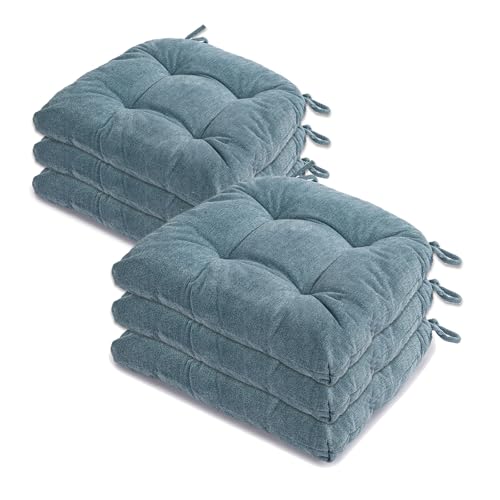 GYALAPERI Chair Cushions for Dining Chairs Set of 6, Tufted Chair Pads