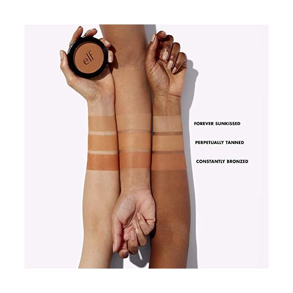 elf-Primer-infused-Bronzer-Long-Wear-Matte-Bold-Lightweight-Blends-Easily-Contours-Cheeks-Forever-Sun-Kissed-All-Day-Wear-035-Oz e.l.f. Primer-infused Bronzer, Long-Wear, Matte, Bold, Lightweight, Blends Easily, Contours Cheeks, Forever Sun Kissed, All-Day Wear, 0.35 Oz