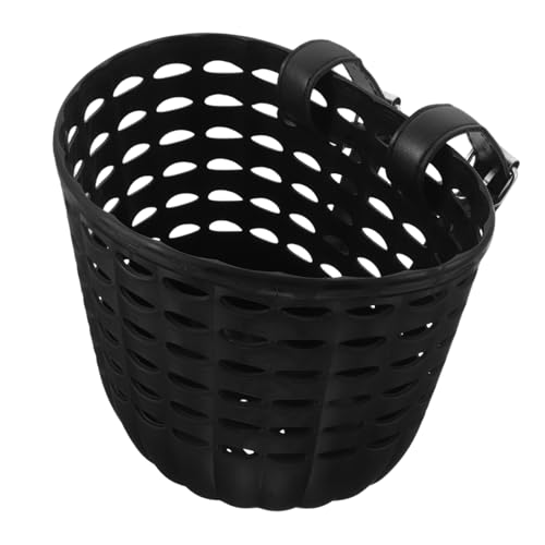 Yardwe Bike Basket with Straps Durable Front Handlebar Accessory for Boys for Balance Bikes Scooters and Tricycles Functional Storage for Snacks